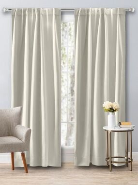 Ricardo Ivory Blackout 2 Way Pocket Panel Curtain